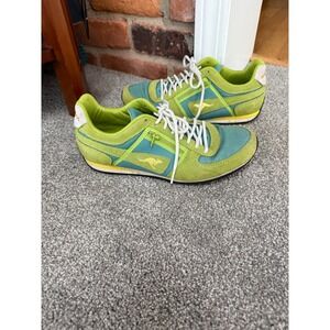 KangaROOS Women Sneakers 8 Lime Green Retro Runner Pocket Streetwear Y2K Shoes